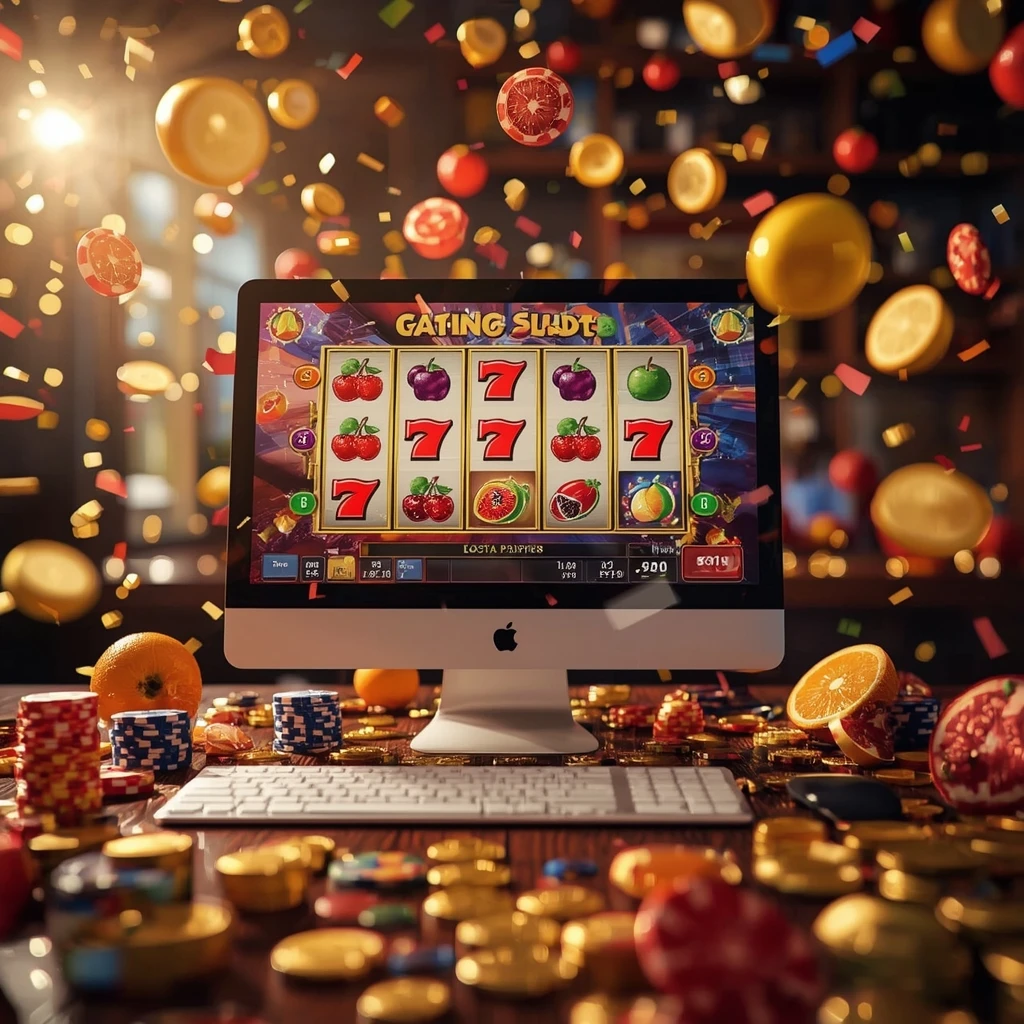 slot machines on the monitor STAR111 CASINO